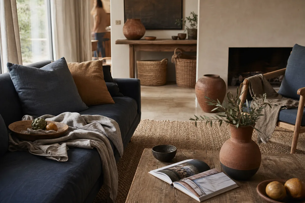 Naturmaterialien im Wohnraum: Leinen, Jute und Ton im Alltag